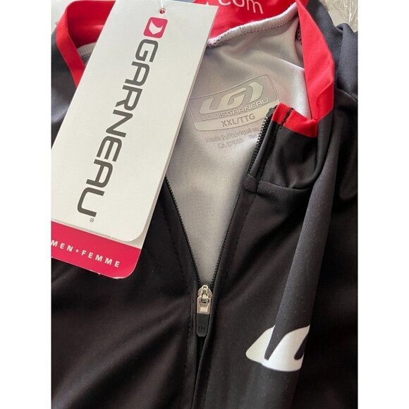 Louis Garneau XXL Logo Zip Front Triple Rear Pockets Half Sleeve Cycling Jersey - Picture 6 of 7